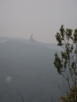 trying to reach inner emptiness with lantau buddha, hong kong